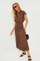 Scattered Geo La Cupola Smocked Dress